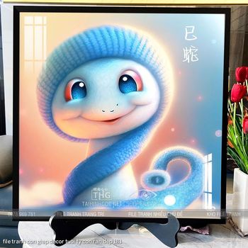file tranh con giap decor tuoi ty con ran dep 181