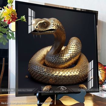 file tranh con giap decor tuoi ty con ran dep 182