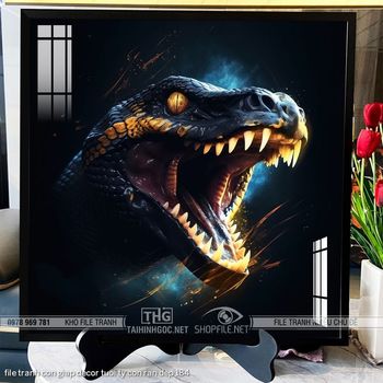 file tranh con giap decor tuoi ty con ran dep 184