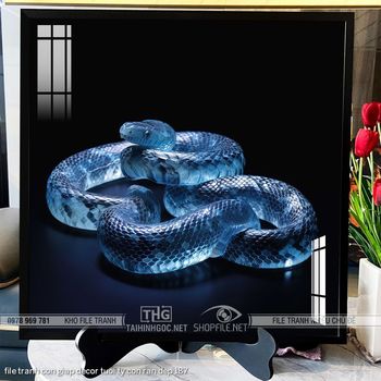 file tranh con giap decor tuoi ty con ran dep 187