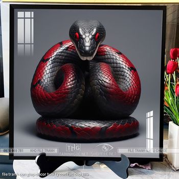 file tranh con giap decor tuoi ty con ran dep 189