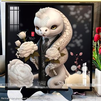 file tranh con giap decor tuoi ty con ran dep 192