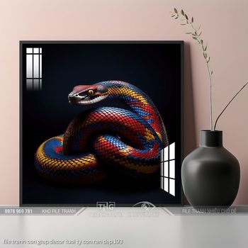 file tranh con giap decor tuoi ty con ran dep 193