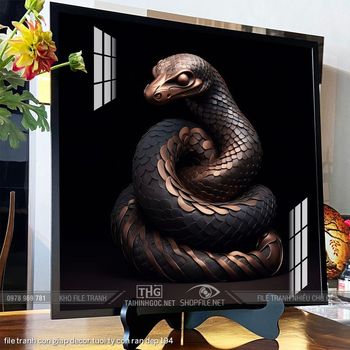 file tranh con giap decor tuoi ty con ran dep 194