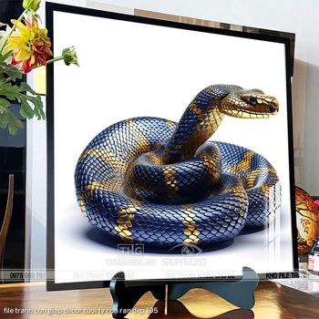 file tranh con giap decor tuoi ty con ran dep 195