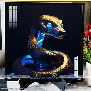 file tranh con giap decor tuoi ty con ran dep 197