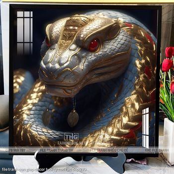 file tranh con giap decor tuoi ty con ran dep 210