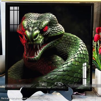 file tranh con giap decor tuoi ty con ran dep 211