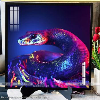 file tranh con giap decor tuoi ty con ran dep 214