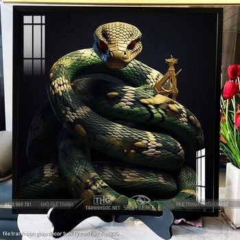 file tranh con giap decor tuoi ty con ran dep 215