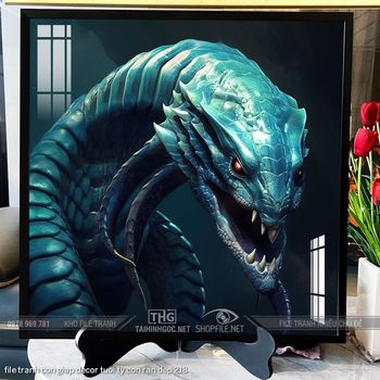 file tranh con giap decor tuoi ty con ran dep 218