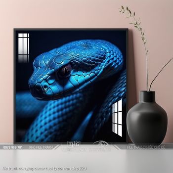 file tranh con giap decor tuoi ty con ran dep 220