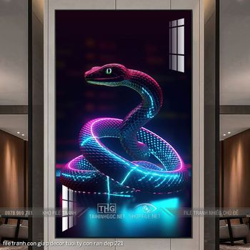 file tranh con giap decor tuoi ty con ran dep 221