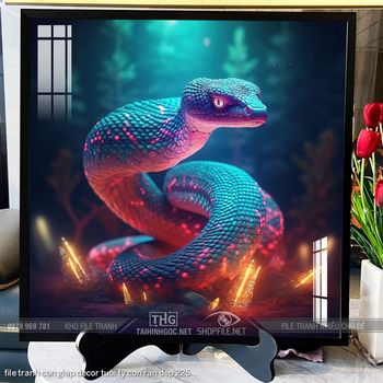 file tranh con giap decor tuoi ty con ran dep 225