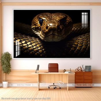 file tranh con giap decor tuoi ty con ran dep 226