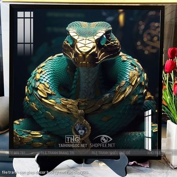 file tranh con giap decor tuoi ty con ran dep 228