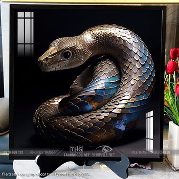 file tranh con giap decor tuoi ty con ran dep 229