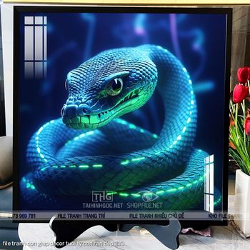 file tranh con giap decor tuoi ty con ran dep 233