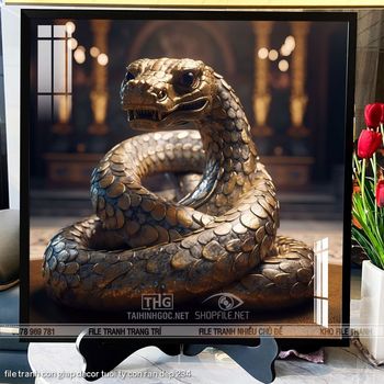 file tranh con giap decor tuoi ty con ran dep 234