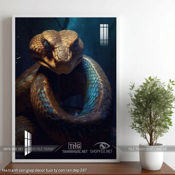 file tranh con giap decor tuoi ty con ran dep 247