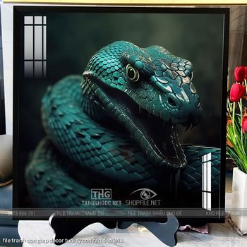 file tranh con giap decor tuoi ty con ran dep 248