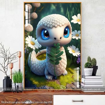 file tranh con giap decor tuoi ty con ran dep 255
