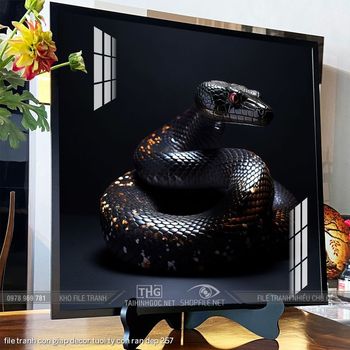 file tranh con giap decor tuoi ty con ran dep 257