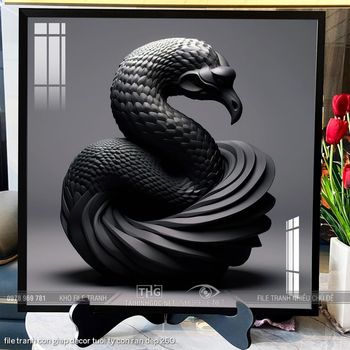 file tranh con giap decor tuoi ty con ran dep 260