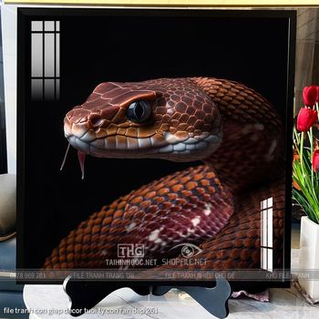 file tranh con giap decor tuoi ty con ran dep 261