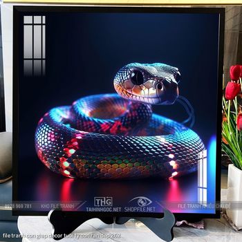 file tranh con giap decor tuoi ty con ran dep 262