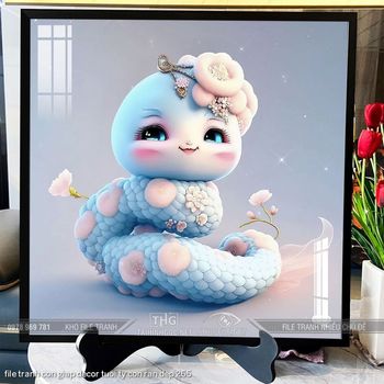 file tranh con giap decor tuoi ty con ran dep 265