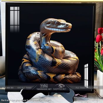 file tranh con giap decor tuoi ty con ran dep 275