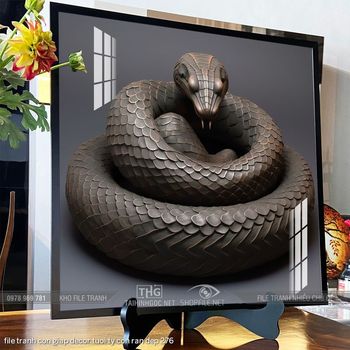 file tranh con giap decor tuoi ty con ran dep 276