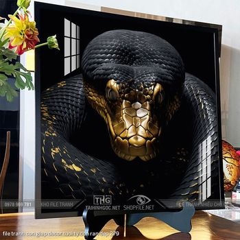 file tranh con giap decor tuoi ty con ran dep 279