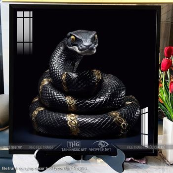 file tranh con giap decor tuoi ty con ran dep 280