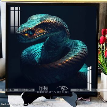 file tranh con giap decor tuoi ty con ran dep 282