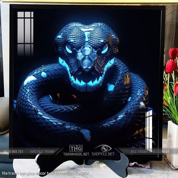 file tranh con giap decor tuoi ty con ran dep 287