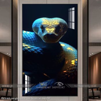 file tranh con giap decor tuoi ty con ran dep 292