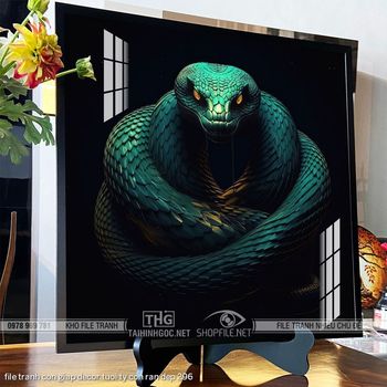 file tranh con giap decor tuoi ty con ran dep 296