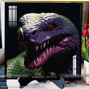 file tranh con giap decor tuoi ty con ran dep 303