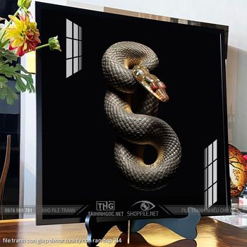 file tranh con giap decor tuoi ty con ran dep 314