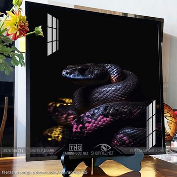 file tranh con giap decor tuoi ty con ran dep 315