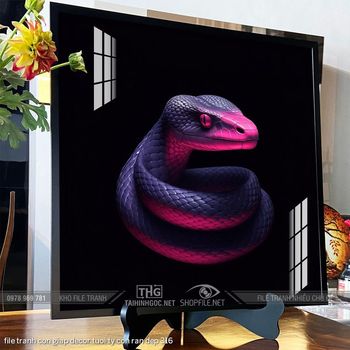 file tranh con giap decor tuoi ty con ran dep 316