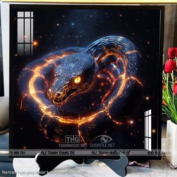 file tranh con giap decor tuoi ty con ran dep 321