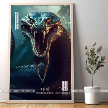 file tranh con giap decor tuoi ty con ran dep 325