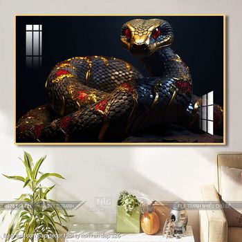 file tranh con giap decor tuoi ty con ran dep 326