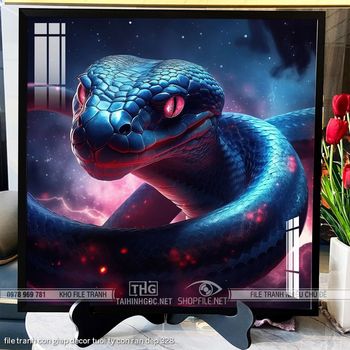 file tranh con giap decor tuoi ty con ran dep 328