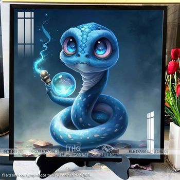 file tranh con giap decor tuoi ty con ran dep 343