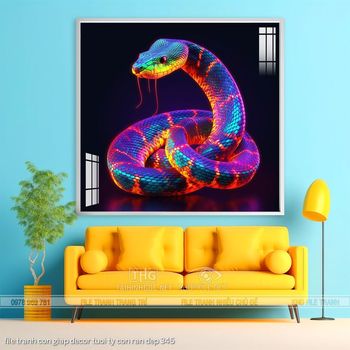 file tranh con giap decor tuoi ty con ran dep 345