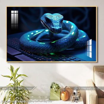 file tranh con giap decor tuoi ty con ran dep 349